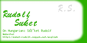 rudolf suket business card